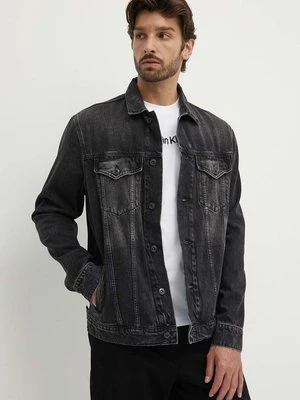 Pepe Jeans kurtka jeansowa RELAXED JACKET męska kolor czarny przejściowa PM402972XH7