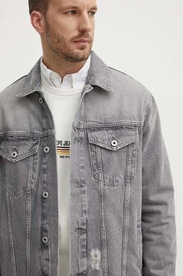 Pepe Jeans kurtka jeansowa RELAXED JACKET męska kolor szary przejściowa PM402972UI3