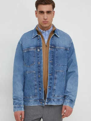 Pepe Jeans kurtka jeansowa YOUNG WORK niebieski