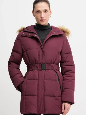 Pepe Jeans kurtka kolor bordowy zimowa PL4024336