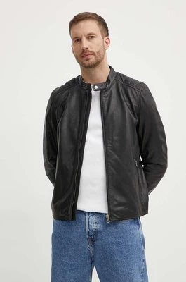 Pepe Jeans kurtka skórzana TRISTAN męska kolor czarny przejściowa PM402991