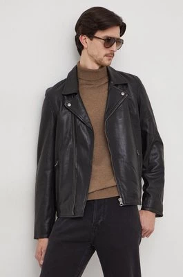 Pepe Jeans kurtka skórzana Valen męska kolor czarny przejściowa PM402881CHEAPER