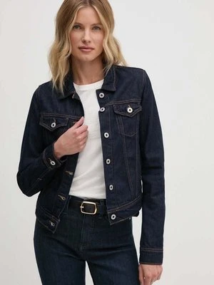 Pepe Jeans kurtka SLIM JACKET damska kolor granatowy przejściowa PL402430AB2