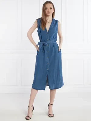 Pepe Jeans London Jeansowa sukienka MAGGIE