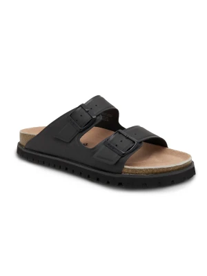 Pepe Jeans London Klapki URBAN SANDAL BASIC EMBOED | z dodatkiem skóry