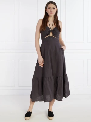 Pepe Jeans London Lniana sukienka DINA