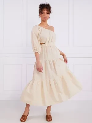 Pepe Jeans London Lniana sukienka PUA