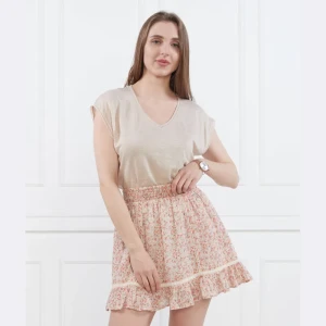 Pepe Jeans London Lniany t-shirt | Loose fit