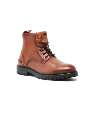 Pepe Jeans London Skórzane buty NED BOOT RELIEF