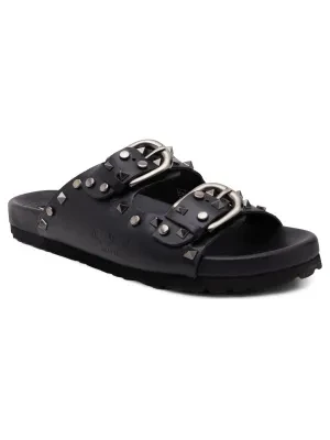 Pepe Jeans London Skórzane klapki OBAN ROCK