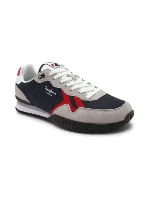 Pepe Jeans London Sneakersy HOLLAND DIVIDED | z dodatkiem skóry