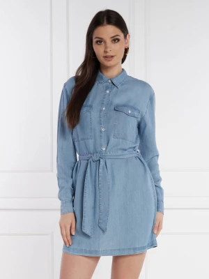Pepe Jeans London Sukienka z paskiem ERINE