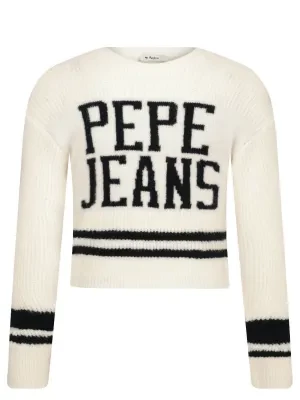 Pepe Jeans London Sweter SAVIA | Regular Fit | z dodatkiem wełny