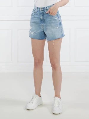 Pepe Jeans London Szorty Rachel | Regular Fit | denim błękitny