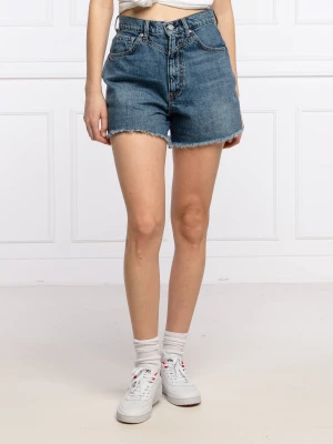 Pepe Jeans London Szorty RACHEL | Regular Fit | high waist niebieski
