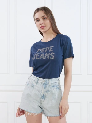 Pepe Jeans London T-shirt NIKO | Regular Fit granatowy