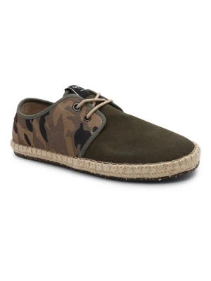 Pepe Jeans London Tenisówki TOURIST CLAIC CAMO | z dodatkiem skóry