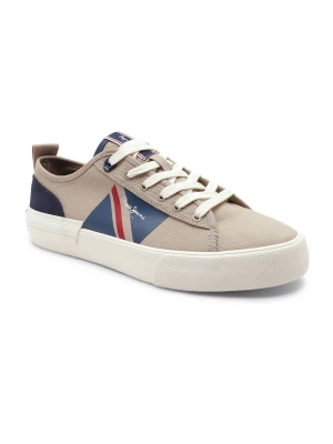 Pepe Jeans London Trampki ALLEN FLAG | z dodatkiem skóry