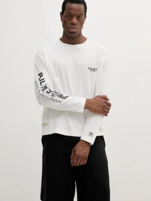 Pepe Jeans longsleeve bawełniany COLVILLE LONG kolor beżowy z nadrukiem PM509792