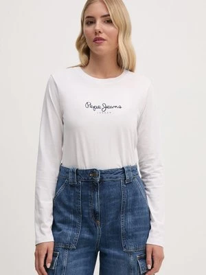 Pepe Jeans longsleeve bawełniany FIORE LS kolor biały PL505947