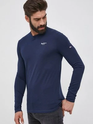 Pepe Jeans longsleeve Original Basic 2 Long N kolor granatowy