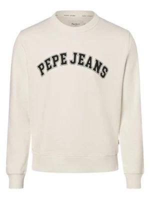 Pepe Jeans Męska bluza nierozpinana Mężczyźni Bawełna biały nadruk,