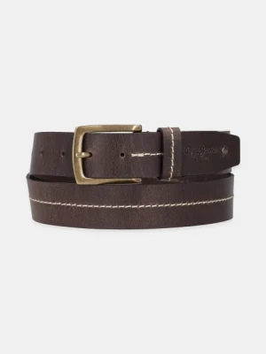 Pepe Jeans pasek AIDAN BELT męski kolor brązowy PM021048