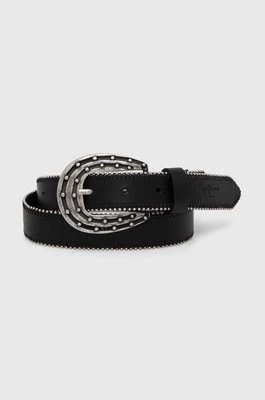 Pepe Jeans pasek REIGN BELT damski kolor czarny PL020857