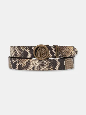 Pepe Jeans pasek skórzany ATHENAK BELT damski kolor brązowy PL020865