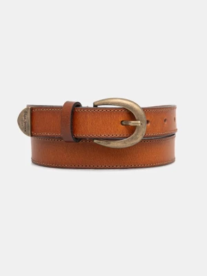 Pepe Jeans pasek skórzany damski kolor brązowy PL020879