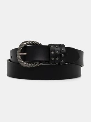 Pepe Jeans pasek skórzany HALSEY BELT damski kolor czarny PL020856