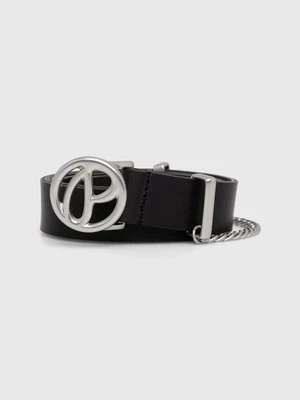 Pepe Jeans pasek skórzany LETI BELT damski kolor czarny PL020839