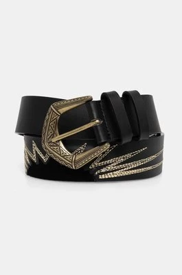 Pepe Jeans pasek skórzany LINDSAY BELT damski kolor czarny PL020855