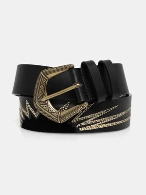 Pepe Jeans pasek skórzany LINDSAY BELT damski kolor czarny PL020855