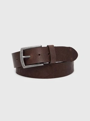 Pepe Jeans pasek skórzany PALMER BELT męski kolor brązowy PM021024