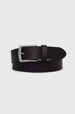 Pepe Jeans pasek skórzany PALMER BELT męski kolor czarny PM021024