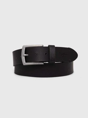 Pepe Jeans pasek skórzany PALMER BELT męski kolor czarny PM021024