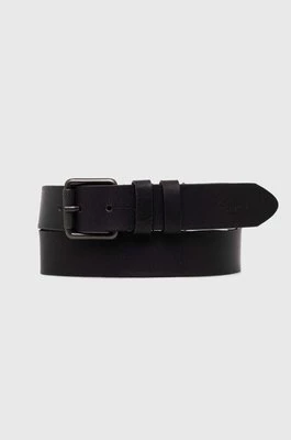 Pepe Jeans pasek skórzany TATE BELT męski kolor czarny PM021028