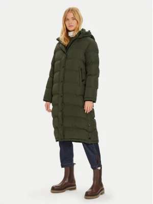 Pepe Jeans Płaszcz zimowy Bibi PL402437 Zielony Loose Fit