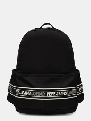 Pepe Jeans plecak OTTO DUBLIN męski kolor czarny duży z aplikacją PM030859