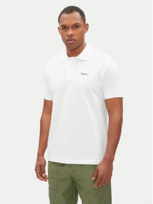 Pepe Jeans Polo Essential PM542298 Biały Regular Fit