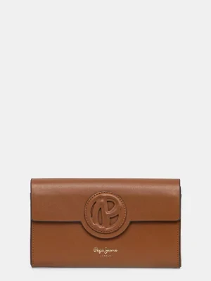 Pepe Jeans portfel LIMITED WALLET damski kolor brązowy PL070273