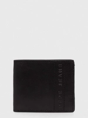 Pepe Jeans portfel skórzany KELIAN WALLET męski kolor czarny PM070382