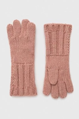 Pepe Jeans rękawiczki dziecięce kolor różowy