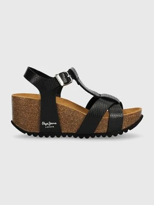 Pepe Jeans sandały PLS80007 kolor czarny COURTNEY FREE