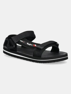 Pepe Jeans sandały WEST SPORT męskie kolor czarny PMS70161