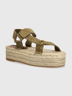 Pepe Jeans sandały zamszowe PLS90660