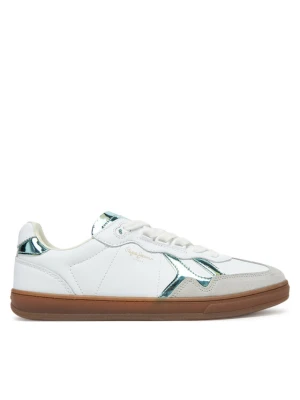 Pepe Jeans Sneakersy Ball Rise W PLS00037 Biały