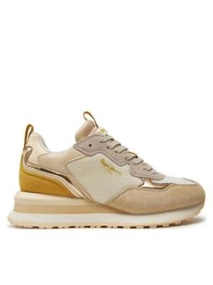 Pepe Jeans Sneakersy Blur Sour PLS60007 Beżowy