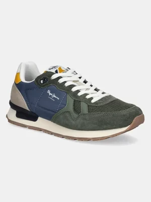 Pepe Jeans sneakersy BRIT CAMP M męskie kolor zielony PMS40030